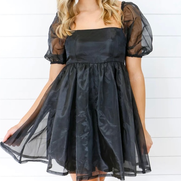 Gaudie & co black babydoll dress - Picture 4 of 4